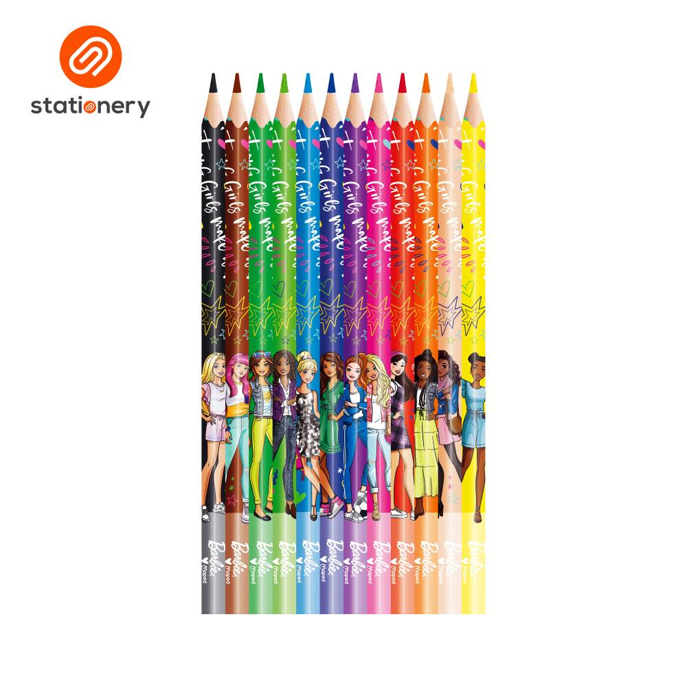 Maped Barbie Color Pencil 12c – SM Stationery - Main Image