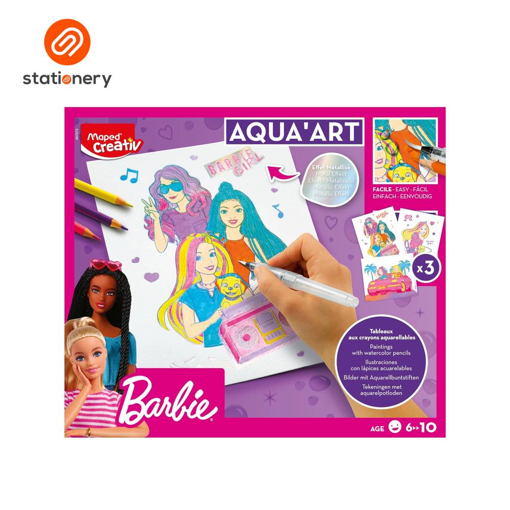 Maped Barbie Aqua' Art Water Color Set - Small-3