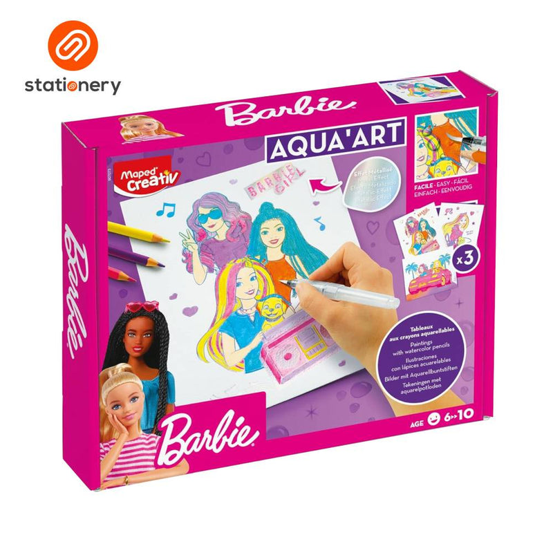 Maped Barbie Aqua' Art Water Color Set - Small-zoom-
