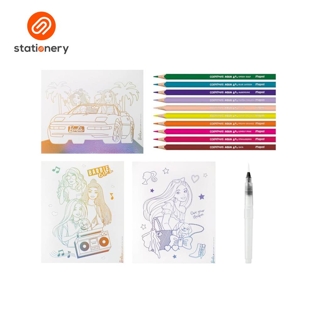 Maped Barbie Aqua' Art Water Color Set - Small