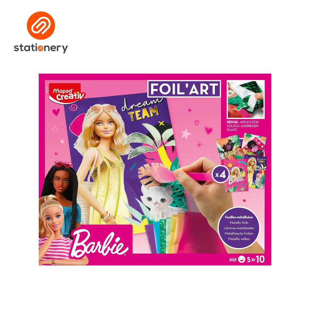 Maped Barbie Foil Art Activity Set