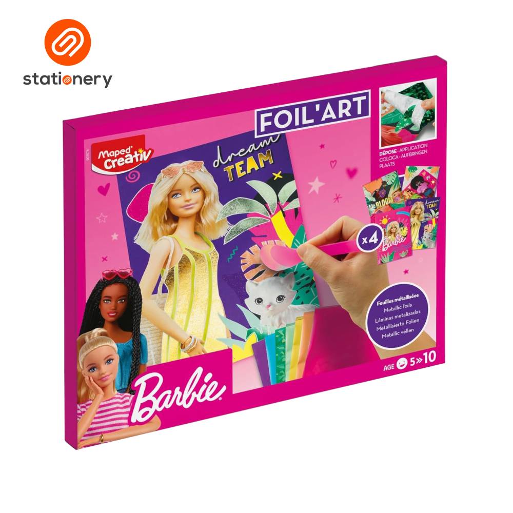Maped Barbie Foil Art Activity Set-3