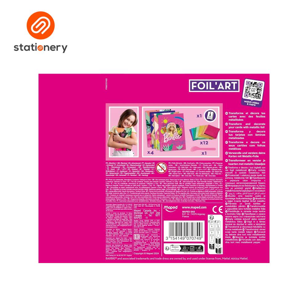 Maped Barbie Foil Art Activity Set-zoom-4