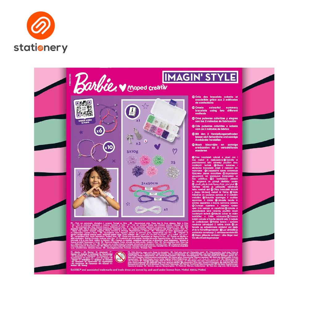 Maped Barbie Imagin' Style Bracelets Set for Kids-zoom-6