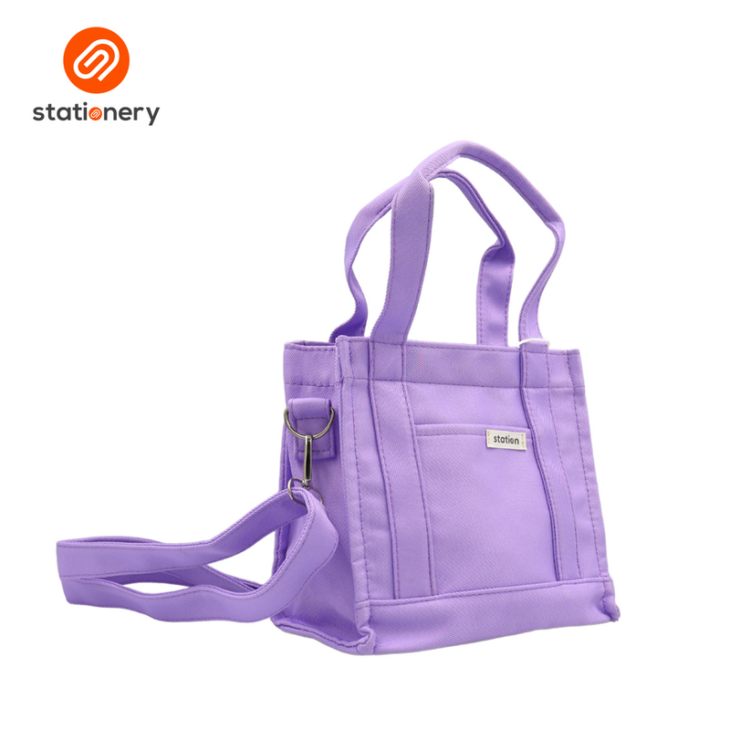 Mini Tote Bag Pastel Color - 19x10x19cm-zoom-