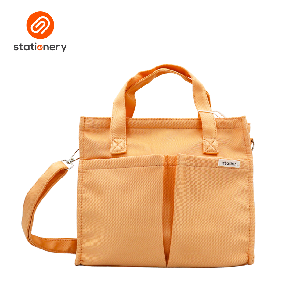Small Tote Bag Two Front Pockets - 25.5x10x22cm-zoom-5