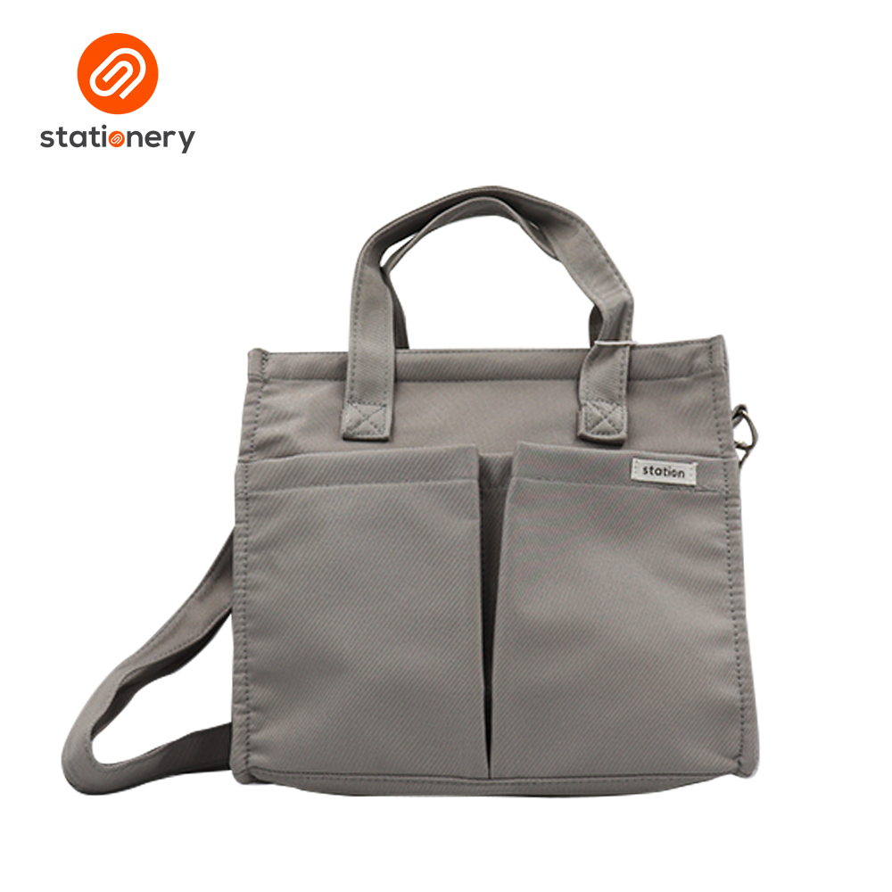 Small Tote Bag Two Front Pockets - 25.5x10x22cm-zoom-8