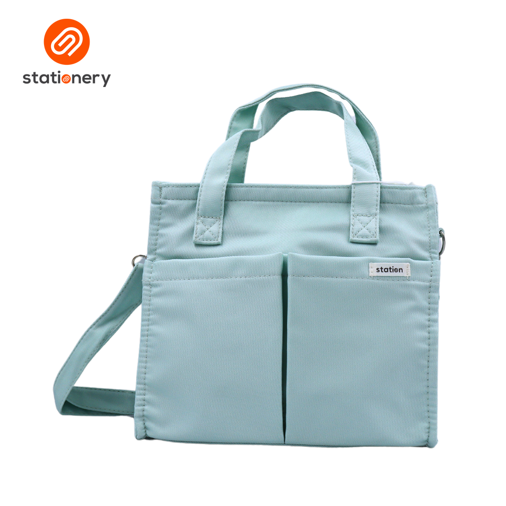 Small Tote Bag Two Front Pockets - 25.5x10x22cm-zoom-4