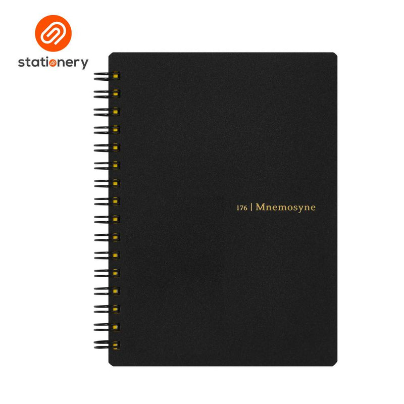 Maruman Mnemosyne N176 Side Spiral Ruled Notebook A6 - 80 Sheets-zoom-