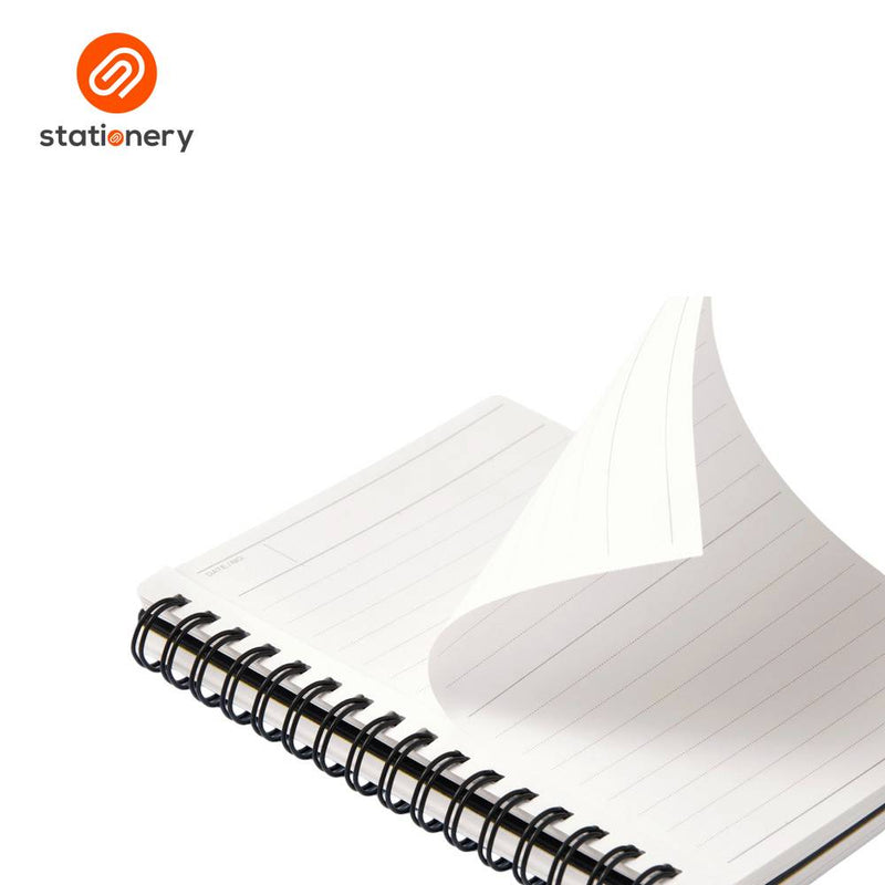Maruman Mnemosyne N176 Side Spiral Ruled Notebook A6 - 80 Sheets-zoom-