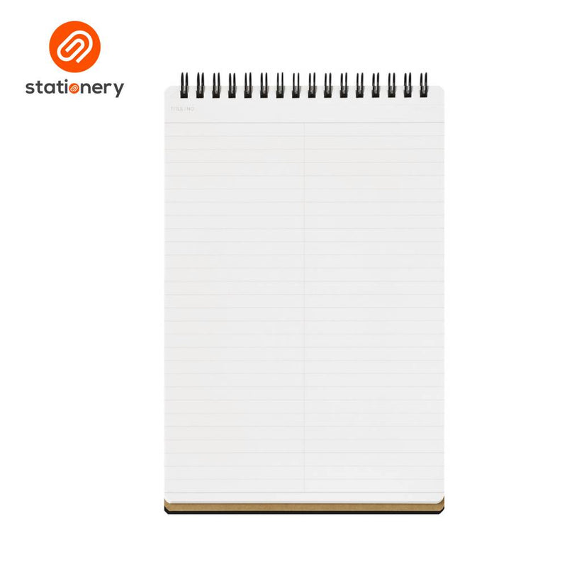 Maruman Mnemosyne N166 Top Spiral Ruled Memo Pad A5 - 70 Sheets-zoom-