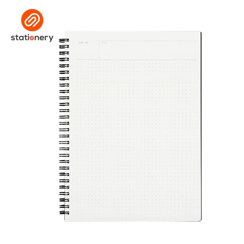 Maruman Mnemosyne N104 Side Spiral Dot Grid Notebook B5 - 80 Sheets-zoom-