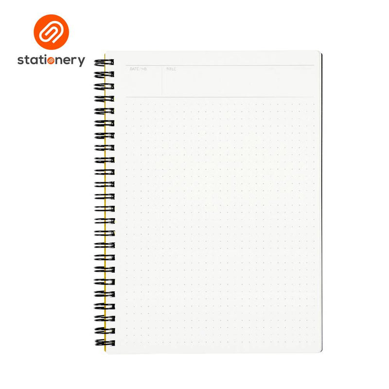 Maruman Mnemosyne N105 Side Spiral Dot Grid Notebook A5 - 80 Sheets-zoom-