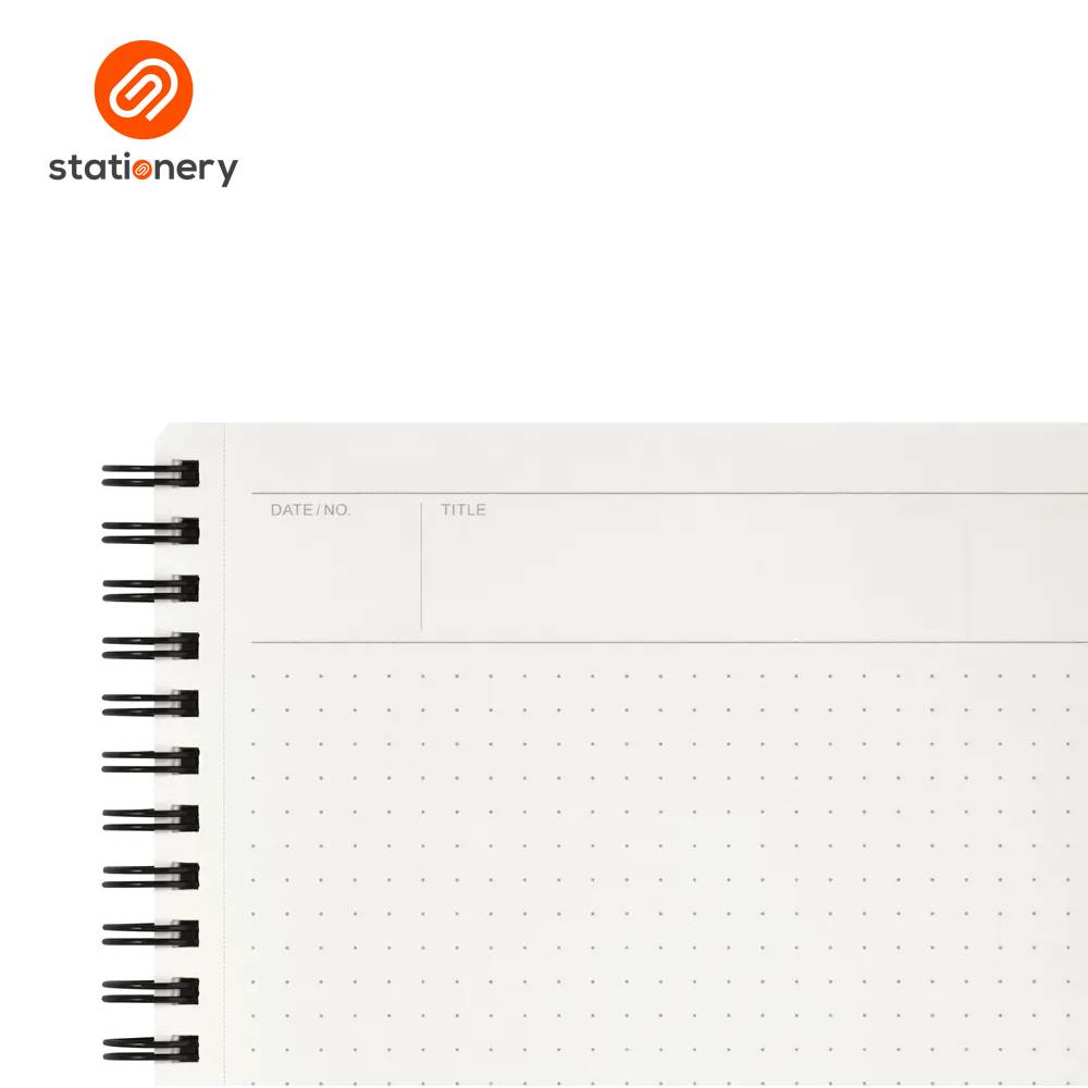 Maruman Mnemosyne N105 Side Spiral Dot Grid Notebook A5 - 80 Sheets-6
