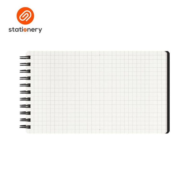Maruman Mnemosyne N186 Side Spiral Horizontal Pad 100x184mm - 80 Sheets-zoom-