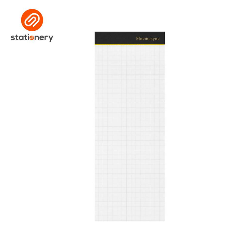 Maruman Mnemosyne N162 Top Bound Memo Pad Long 200x75mm - 50 Sheets-zoom-
