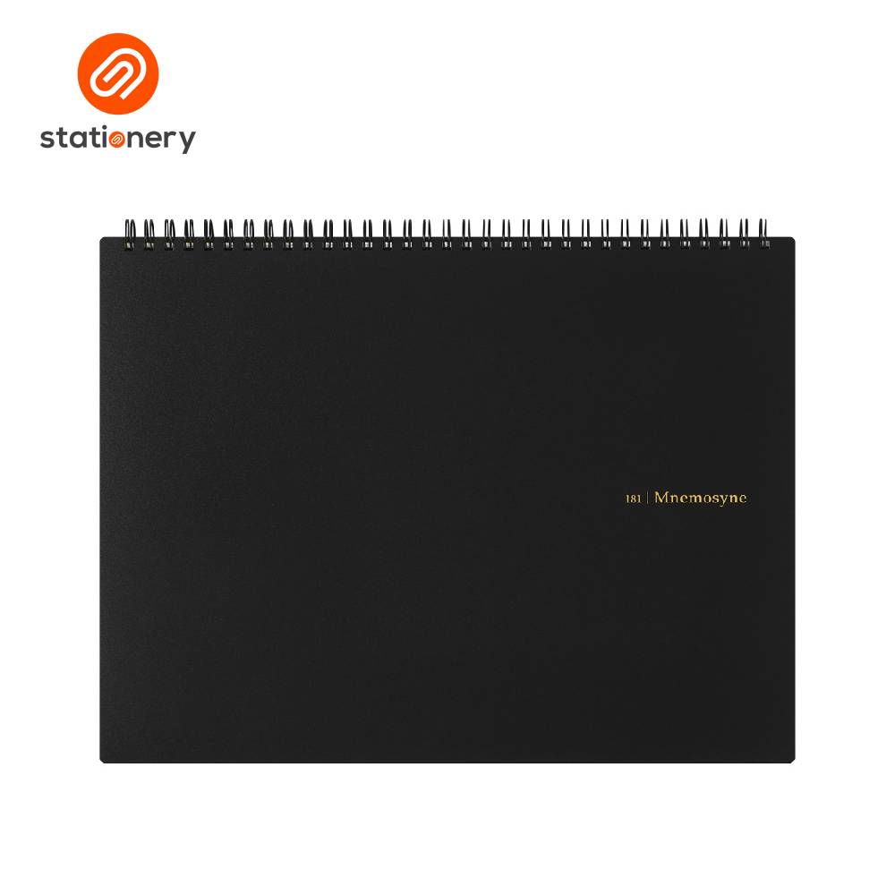Maruman Mnemosyne N181A Top Spiral Horizontal Blank Notebook A4 - 70 Sheets-zoom-7