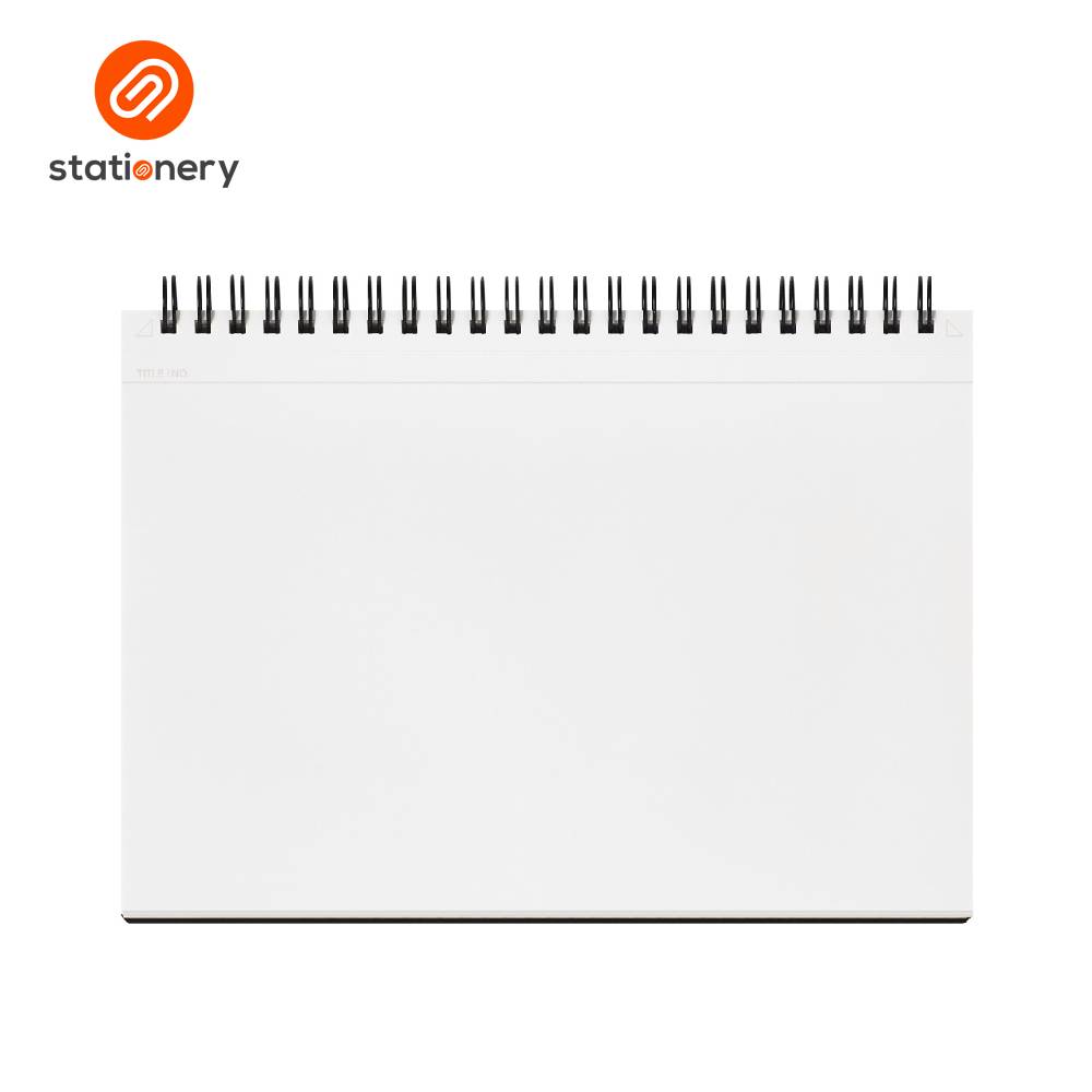 Maruman Mnemosyne N183A Top Spiral Horizontal Blank Notebook A5 - 70 Sheets-7