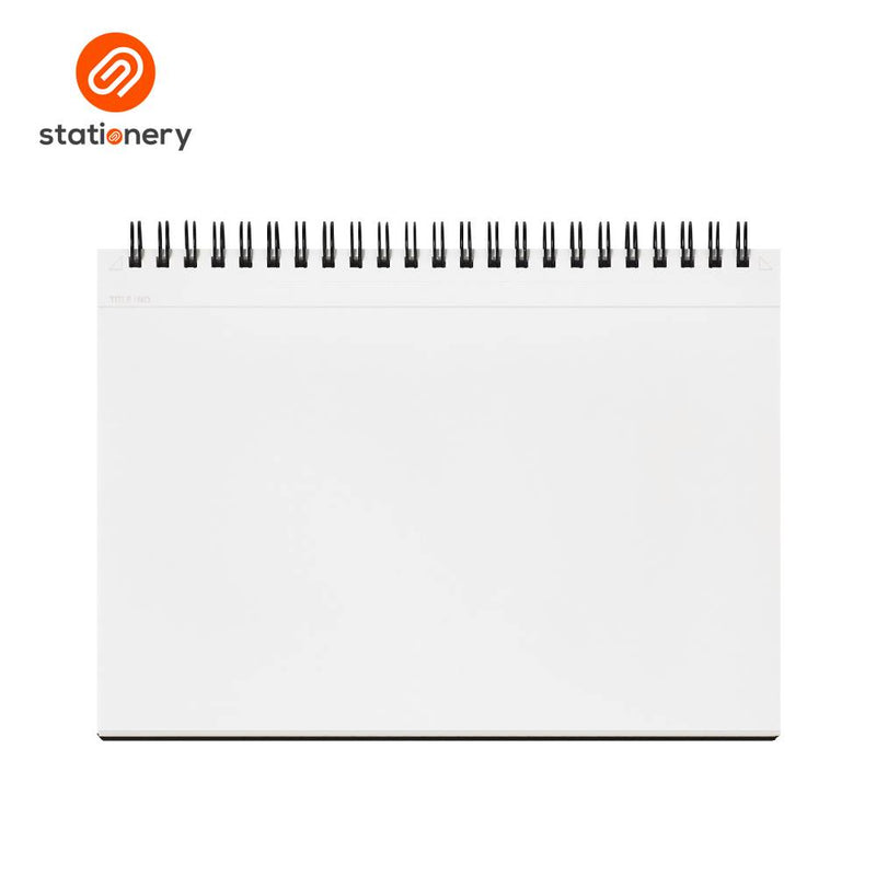 Maruman Mnemosyne N183A Top Spiral Horizontal Blank Notebook A5 - 70 Sheets-zoom-
