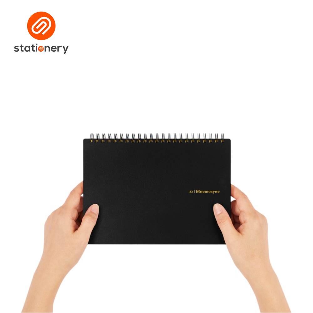 Maruman Mnemosyne N183A Top Spiral Horizontal Blank Notebook A5 - 70 Sheets