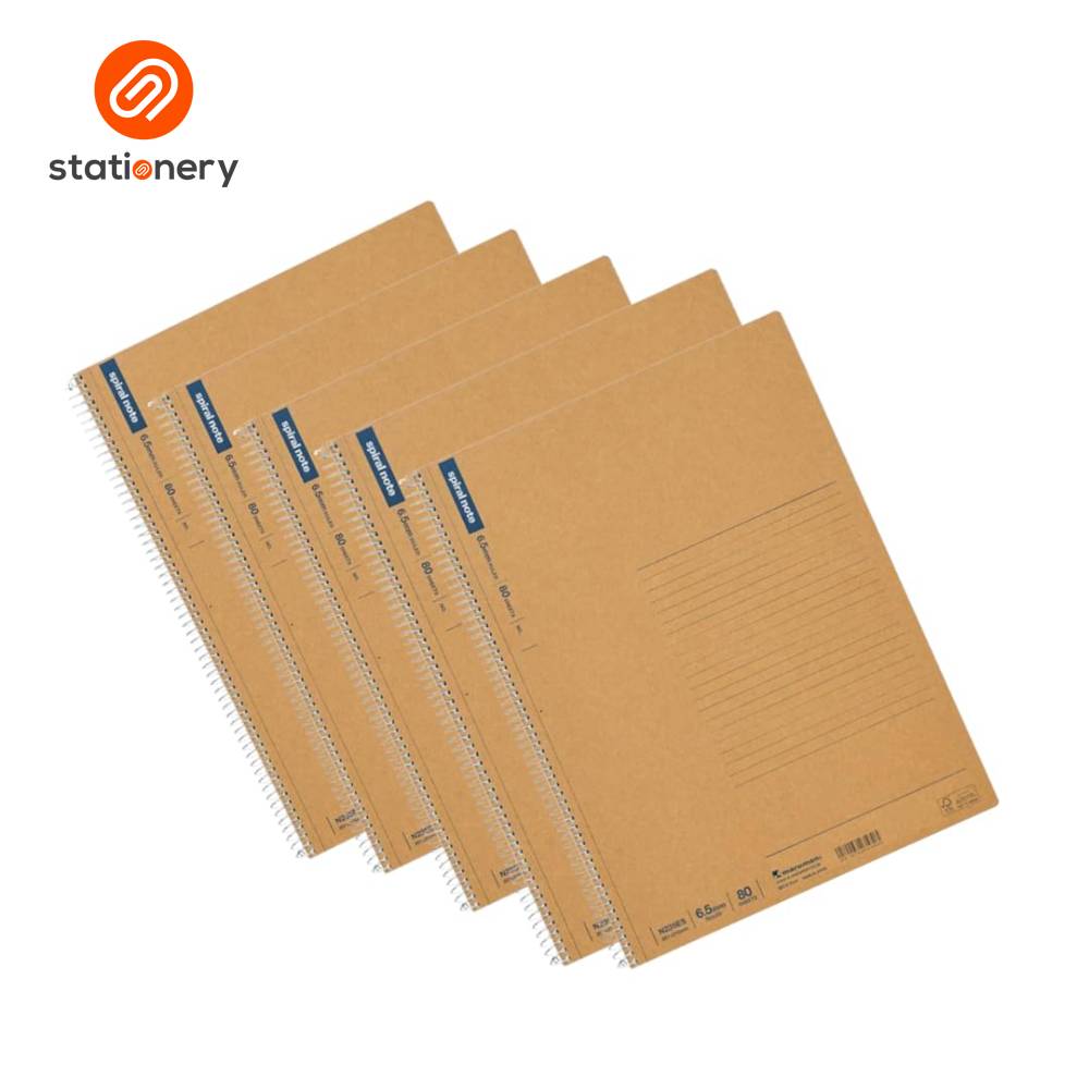 Maruman Spiral Notebook Basic Ruled A4 - 80 Sheets-5