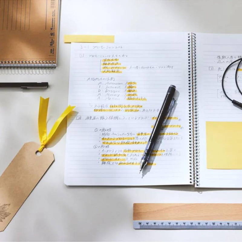 Maruman Spiral Notebook Basic Ruled A4 - 80 Sheets-zoom-