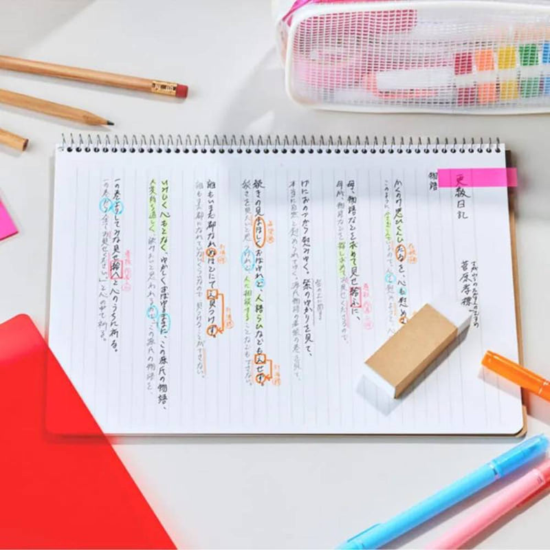 Maruman Spiral Notebook Basic Ruled A4 - 80 Sheets-zoom-