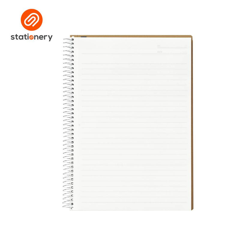 Maruman Spiral Notebook Basic Ruled A5 - 80 Sheets-zoom-