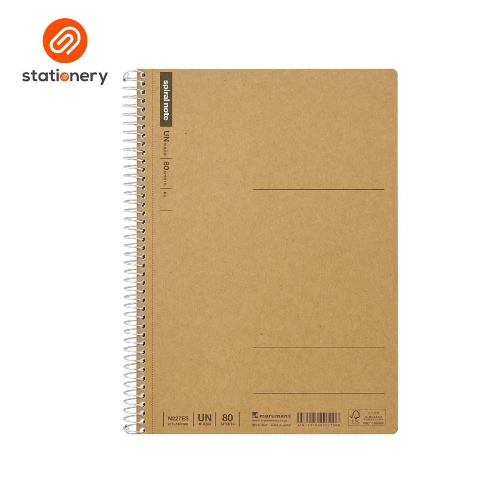 Maruman Spiral Notebook Basic Blank A5 - 80 Sheets-zoom-3