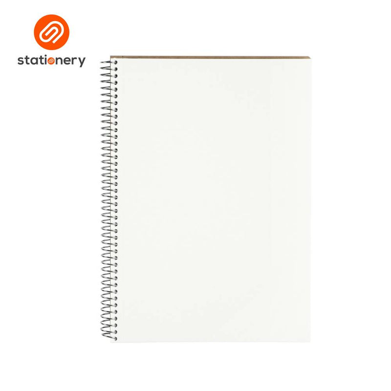 Maruman Spiral Notebook Basic Blank A5 - 80 Sheets-zoom-