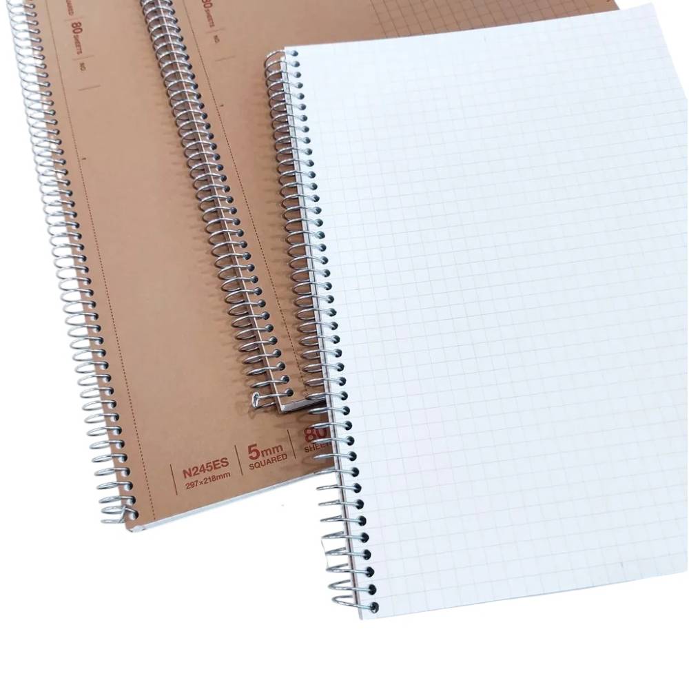 Maruman Spiral Notebook Basic Grid A4 - 80 Sheets-7