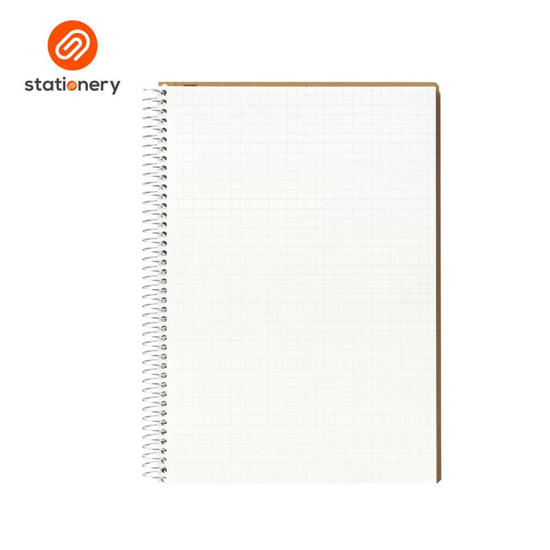 Maruman Spiral Notebook Basic Grid A5 - 80 Sheets-zoom-