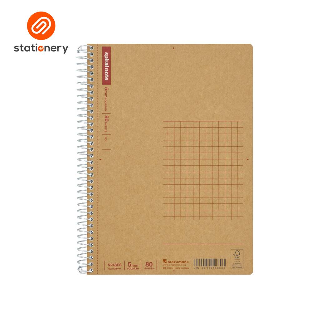 Maruman Spiral Notebook Basic Grid B6 - 80 Sheets