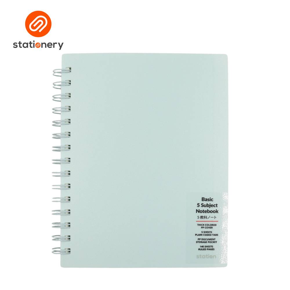 Basic 5 Subject Notebook PP with Pouch - Pastel Color-zoom-4