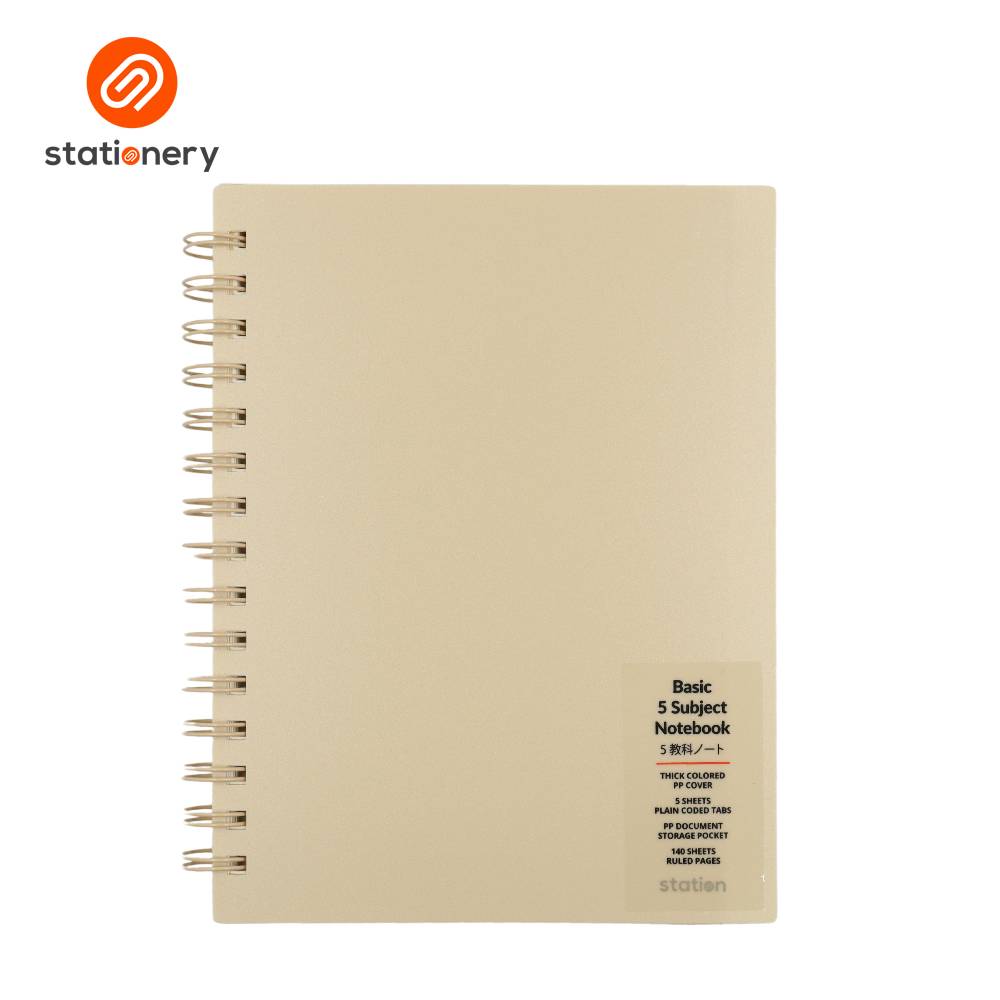 Basic 5 Subject Notebook PP with Pouch - Pastel Color-zoom-8