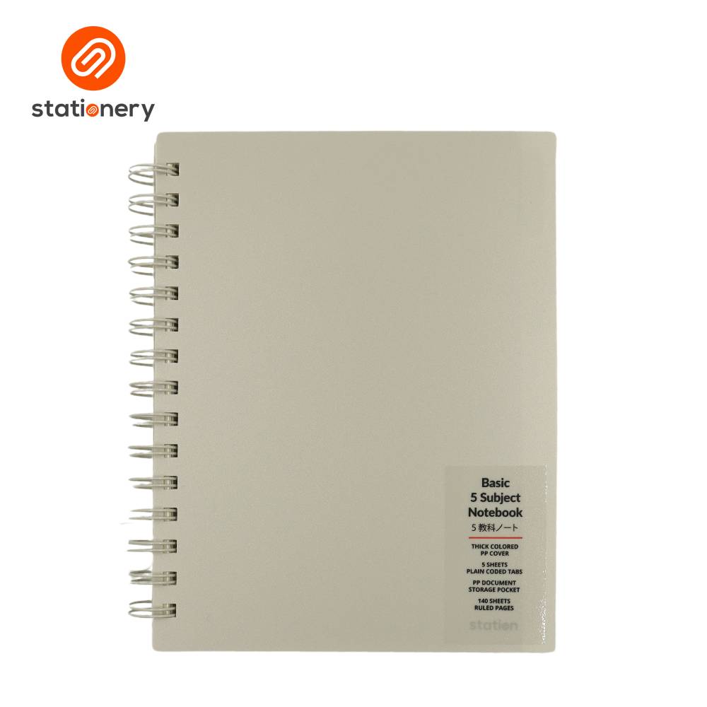 Basic 5 Subject Notebook PP with Pouch - Pastel Color-zoom-9