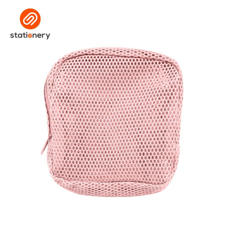 Explore Net Mesh Cloth Square Pouch - 14x6x15cm-zoom-