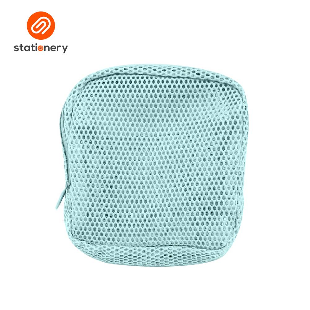 Explore Net Mesh Cloth Square Pouch - 14x6x15cm-3
