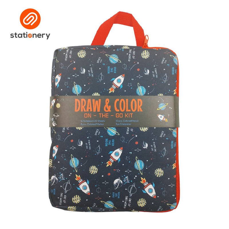 Draw and Color On-the-Go Kids Travel Kit-zoom-