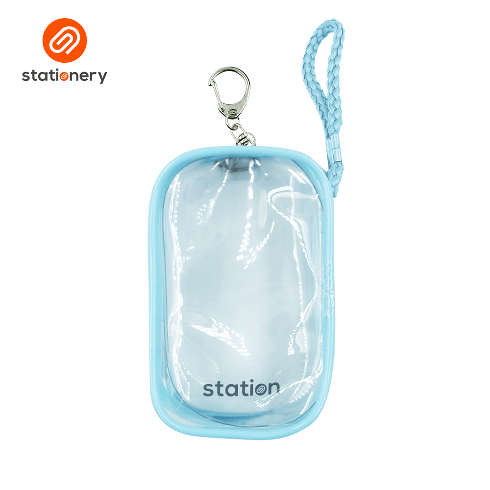 Clear Mini Square Mesh Pouch with Colored Piping - 10.5x6.5x4cm-zoom-8