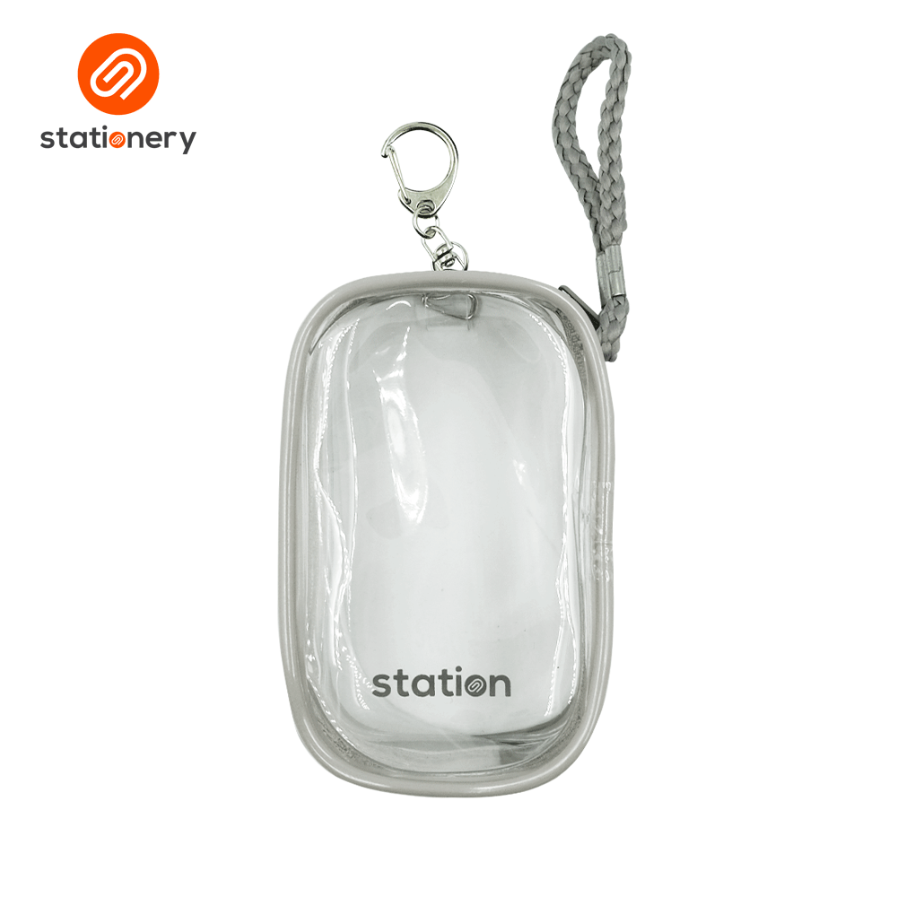 Clear Mini Square Mesh Pouch with Colored Piping - 10.5x6.5x4cm-zoom-12