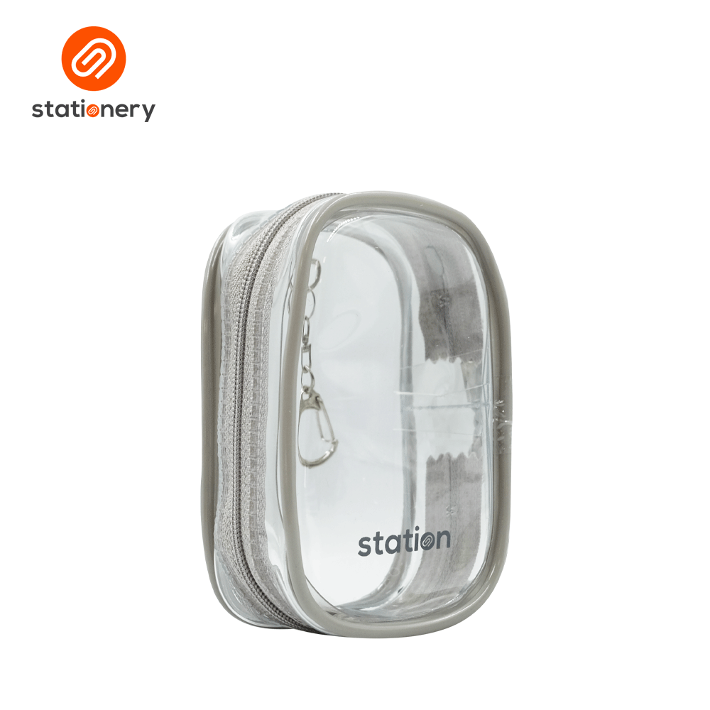 Clear Mini Square Mesh Pouch with Colored Piping - 10.5x6.5x4cm-zoom-13