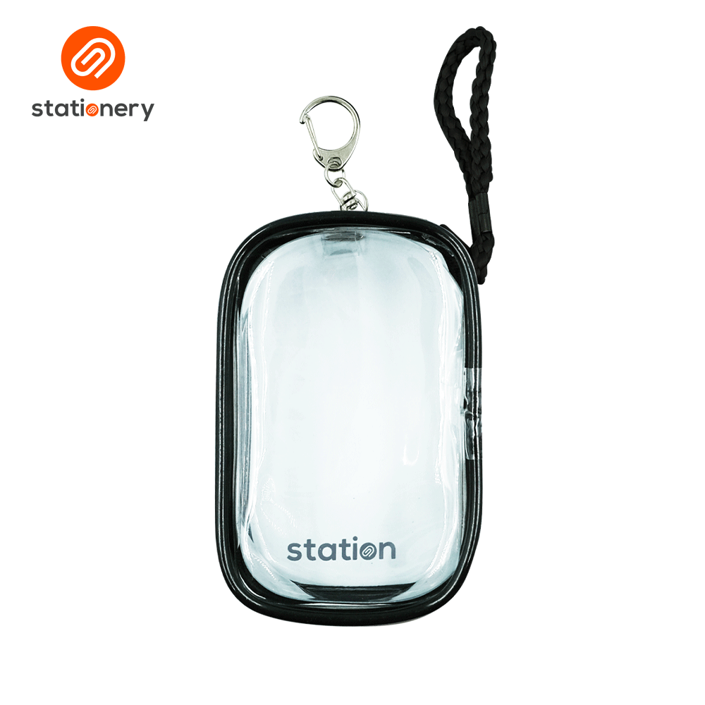 Clear Mini Square Mesh Pouch with Colored Piping - 10.5x6.5x4cm-14
