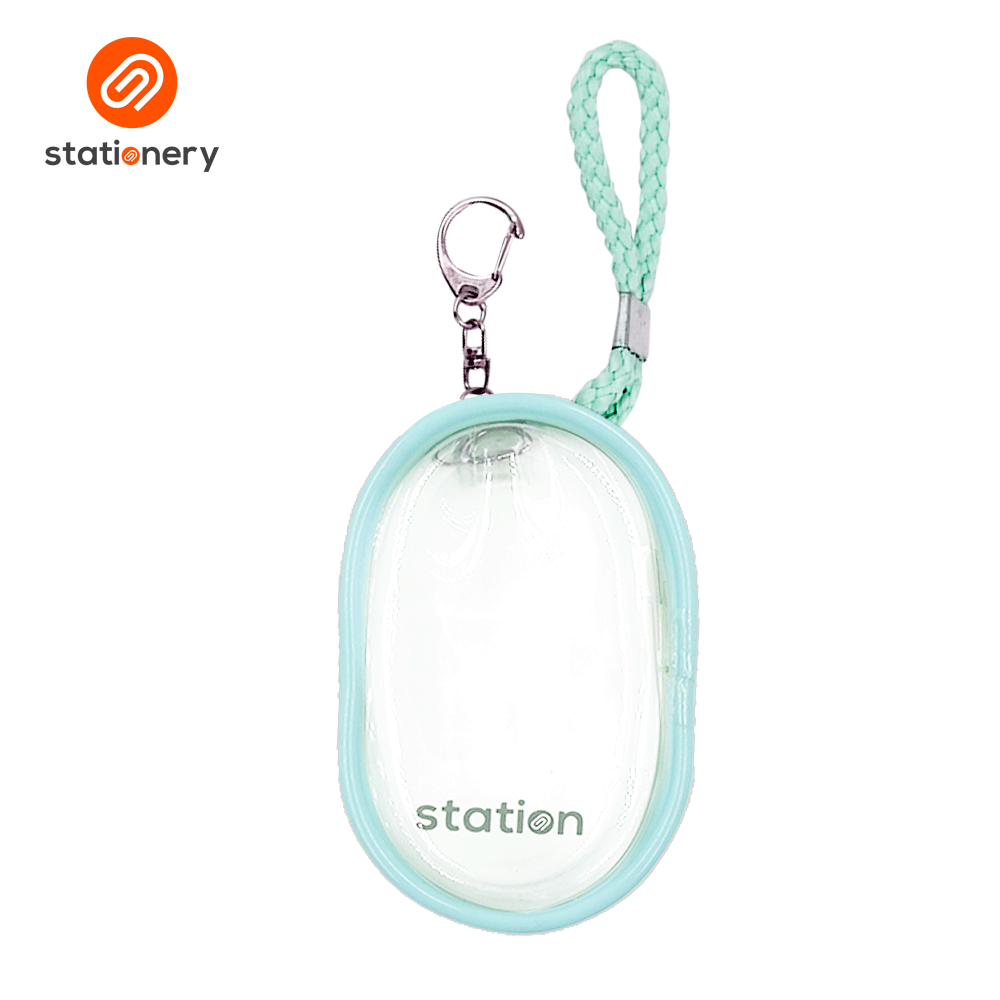 Clear Mini Oblong Mesh Pouch with Colored Piping - 10x6x4cm-zoom-6