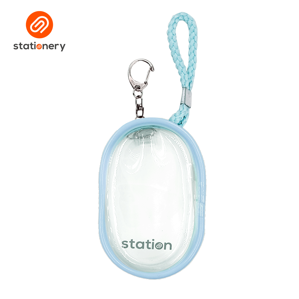 Clear Mini Oblong Mesh Pouch with Colored Piping - 10x6x4cm-zoom-8