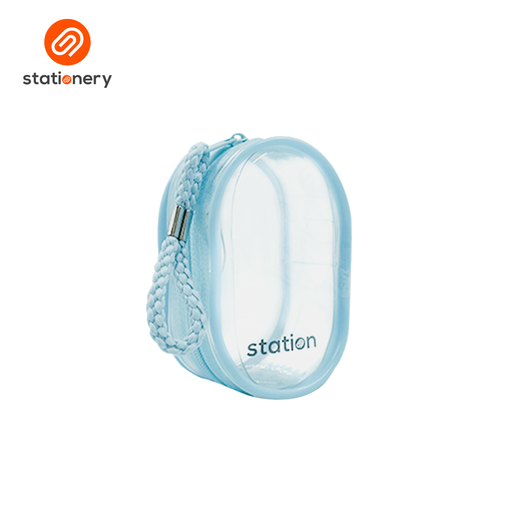 Clear Mini Oblong Mesh Pouch with Colored Piping - 10x6x4cm-zoom-9