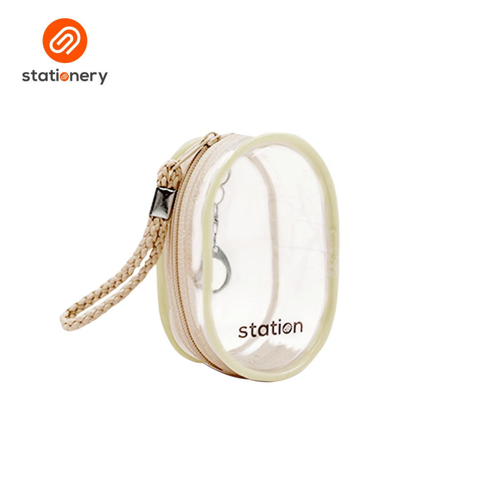 Clear Mini Oblong Mesh Pouch with Colored Piping - 10x6x4cm-11