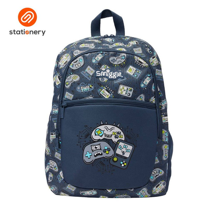 Smiggle Rush Classic Lite Backpack - Grey-zoom-