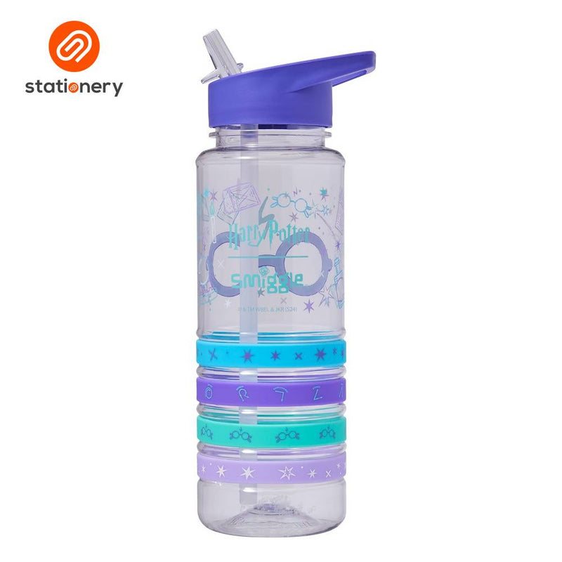 Smiggle Harry Potter Plastic Drink Bottle 750mL - Purple-zoom-