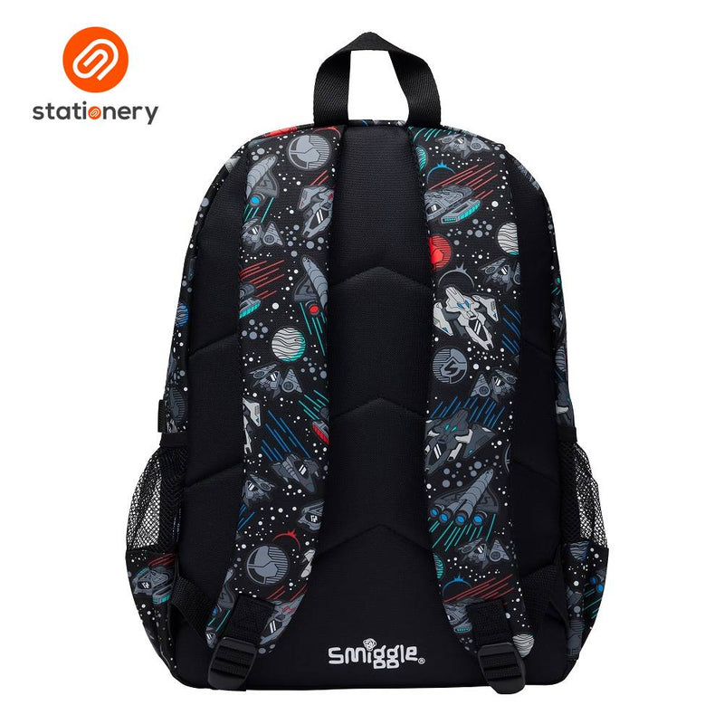 Smiggle Eclipse Classic Backpack - Black-zoom-